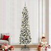 vidaXL Artificial Christmas Tree with 300 LEDs with Stand White 240 cm