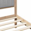 vidaXL Bed frame Brown and light grey 75 x 190 cm Solid pine wood