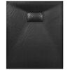 vidaXL Shower Base Tray SMC Black 90x70 cm