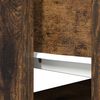 vidaXL Console Table with Drawers Smoked Oak 85.5x38.5x74.5 cm