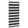 vidaXL Zebra blind 40.9x100 cm Fabric Width 36.7 cm black