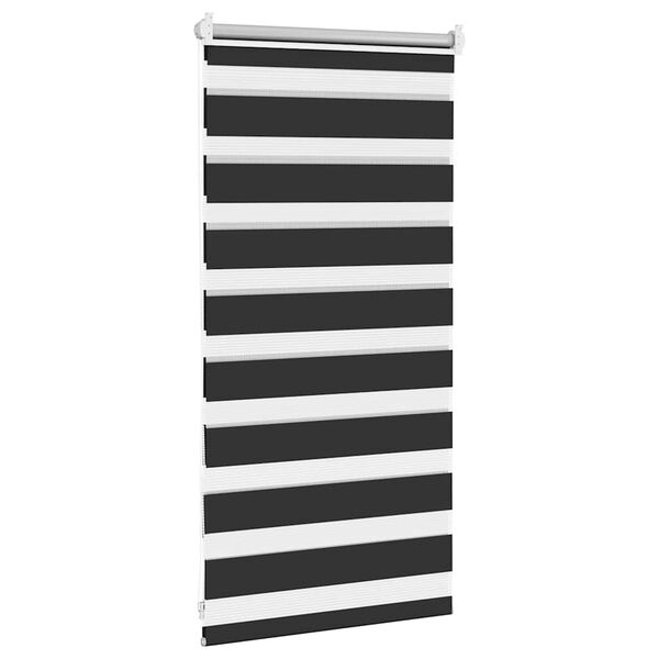 vidaXL Zebra blind 40.9x100 cm Fabric Width 36.7 cm black