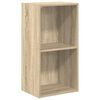 vidaXL Bookcase Sonoma Oak 40x30x76,5 cm Engineered Wood