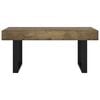 vidaXL Coffee Table Dark Brown and Black 90x45x40 cm MDF and Iron