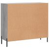 vidaXL Sideboard Grey Sonoma 90x34x80 cm Engineered Wood