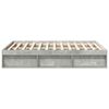 vidaXL Bed Frame without Mattress Concrete Grey 120x200 cm