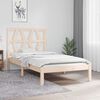 vidaXL Bed Frame without Mattress Solid Wood Small Single