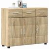 vidaXL Sideboard Sonoma Oak 88.5 x 30.5 x 73 cm Engineered Wood