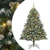 vidaXL Artificial Christmas Tree with 300 LEDs with Stand Green 180 cm