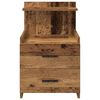 vidaXL Bedside Cabinets 2 pcs with 2 Drawers Old Wood 40x36.5x62 cm