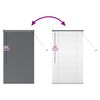 vidaXL Window Blind with Curtains Manual Dark grey Aluminium