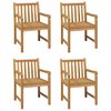vidaXL 5 Piece Garden Dining Set 150x90 cm Solid Teak Wood