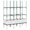 vidaXL Garden Planter with Trellis White 120x40x142,5 cm PP