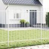 vidaXL Garden Fence 2 pcs White 3.4 x 1 m Powder-coated Steel