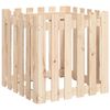 vidaXL Garden Planter with Fence Design 60x60x60 cm Solid Wood Pine