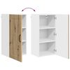 vidaXL Kitchen Cabinet with Storage Kalmar Artisan Oak 40 x 31 x 80 cm