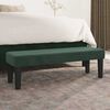vidaXL Bench Dark Green 100 x 30 x 30 cm Velvet