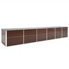 vidaXL Garden Raised Bed Galvanised Steel 480x80x77 cm Brown