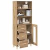 vidaXL Highboard Artisan Oak 69.5 x 34 x 180 cm Engineered Wood