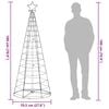 vidaXL LED Christmas Tree 200 LEDs Warm White 180 cm