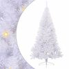 vidaXL Artificial Christmas Tree with Stand White 240 cm PVC and Steel