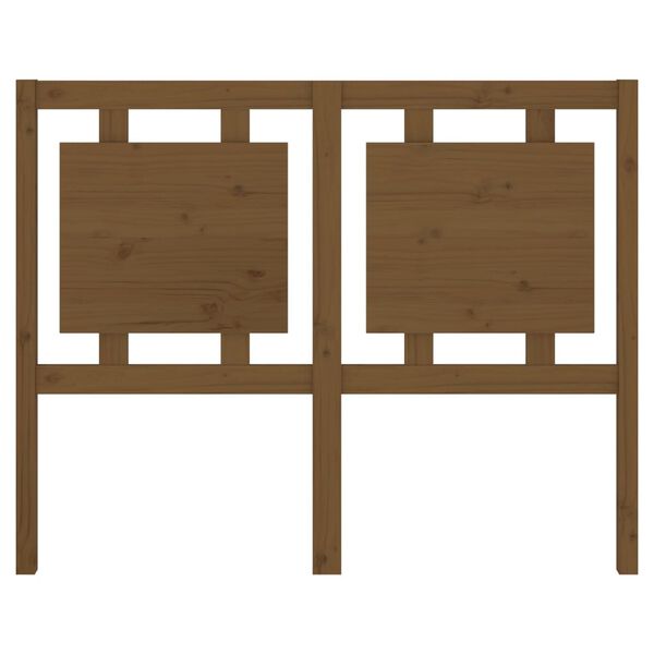 vidaXL Bed Headboard Honey Brown 125.5x4x100 cm Solid Pine Wood