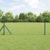 vidaXL Euro Fence Green 0.4 x 10 m PVC-coated iron