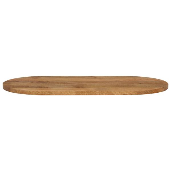vidaXL Table Top 120x50x3.8 cm Oval Solid Wood Mango