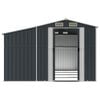 vidaXL Garden Shed Anthracite 277x365.5x179 cm Galvanised Steel