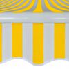 vidaXL Folding Awning Manual Operated 600 cm Yellow/White