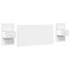 vidaXL Bed Headboard with Cabinets White 160 cm Engineered Wood