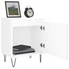 vidaXL Bedside Cabinets 2 pcs White 40x30x50 cm Engineered Wood