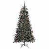 vidaXL Artificial Christmas Tree with 300 LEDs with Stand Green 210 cm