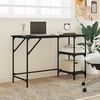 vidaXL Desk Black 120x50x75 cm Metal and Engineered Wood