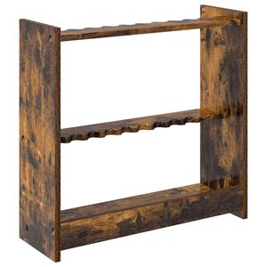 vidaXL Billiard Cue Stand Engineered Wood 60 x 20 x 57 cm Smoked Oak