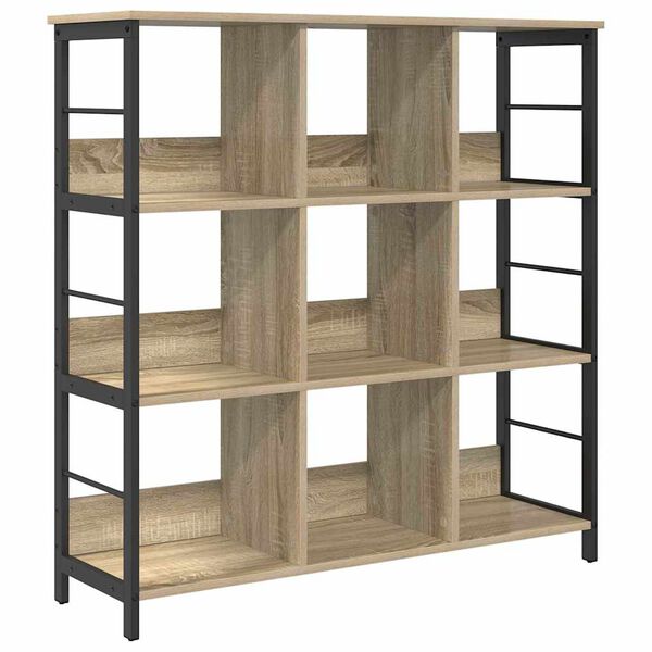 vidaXL Bookshelf Sonoma Oak 102 x 32 x 104.5 cm Engineered Wood