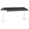 vidaXL Free Standing Awning 5 x 3 m Polyester Anthracite