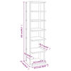 vidaXL Shoe Cabinets 2 pcs High Gloss White 27.5x27x102 cm