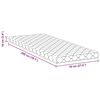 vidaXL Mattress White 70 x 200 cm PU Foam