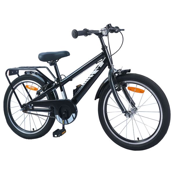 vidaXL Kids Bike 18'' for 5-7 Years Old Black