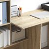 vidaXL Desk Sonoma Oak 131.5 x 50 x 106.5 cm Engineered Wood