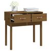 vidaXL Console Table Honey Brown 76.5x40x75 cm Solid Wood Pine