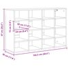 vidaXL Shoe Cabinet with Shelf White 103 x 30 x 67 cm Engineered Wood