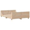 vidaXL Bed Frame without Mattress 120x200 cm Solid Wood Pine