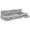 vidaXL Bed Frame with Drawer Grey Sonoma 80 x 200 cm Engineered Wood