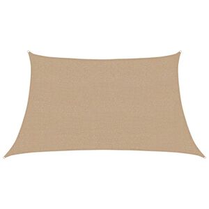 vidaXL Sunshade Sail 160 g/m&sup2; Taupe 3/4x2 m HDPE