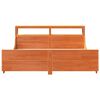 vidaXL Bed Frame without Mattress Wax Brown 200x200 cm Solid Wood Pine