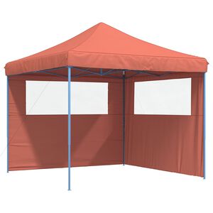 vidaXL Party Tent 292 x 292 x 315 cm Terracotta Oxford Fabric