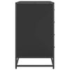 vidaXL Drawer Cabinet Black 70x41x70 cm Engineered Wood