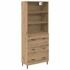 vidaXL Highboard 2 pcs Artisan Oak 69.5 x 32.5 x 180 cm